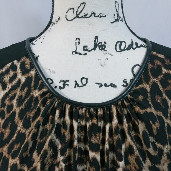Chico's Animal Annie Leopard Print Dress 1 - Picture 4 of 9